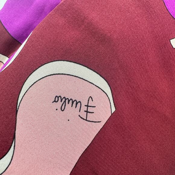 Vintage Emilio Pucci Firenze Leather Low Rise Y2K Pants Interior Silk Lined - Picture 5 of 7